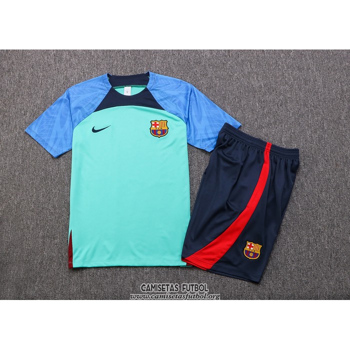 Chandal del Barcelona Manga Corta 2022/2023 Verde - Pantalon Corto